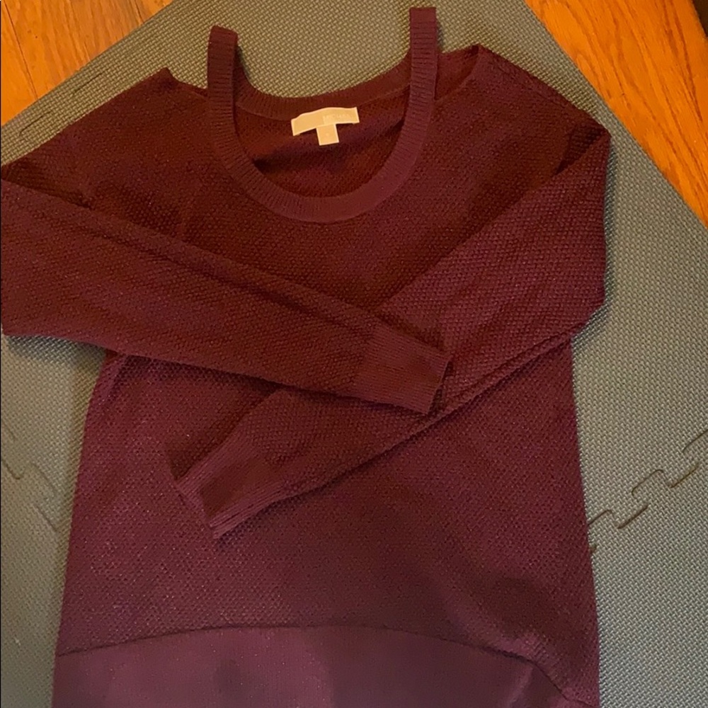 Michael Kors sparkly and quilted sweater, S